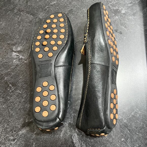 Born W 9 Slip On Classic Style Leather Driving Moccasin Loafers Comfort Black - Picture 7 of 9